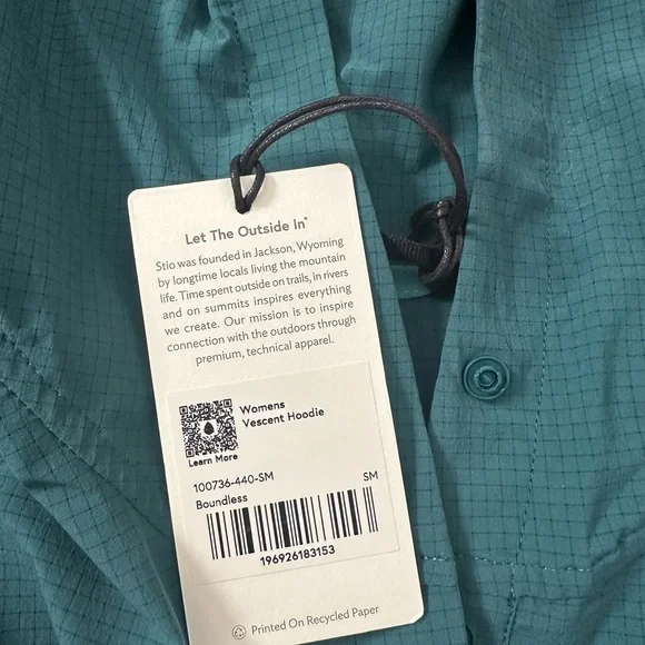 Stio Boundless Teal Vescent Hoodie - Picture 2 of 5